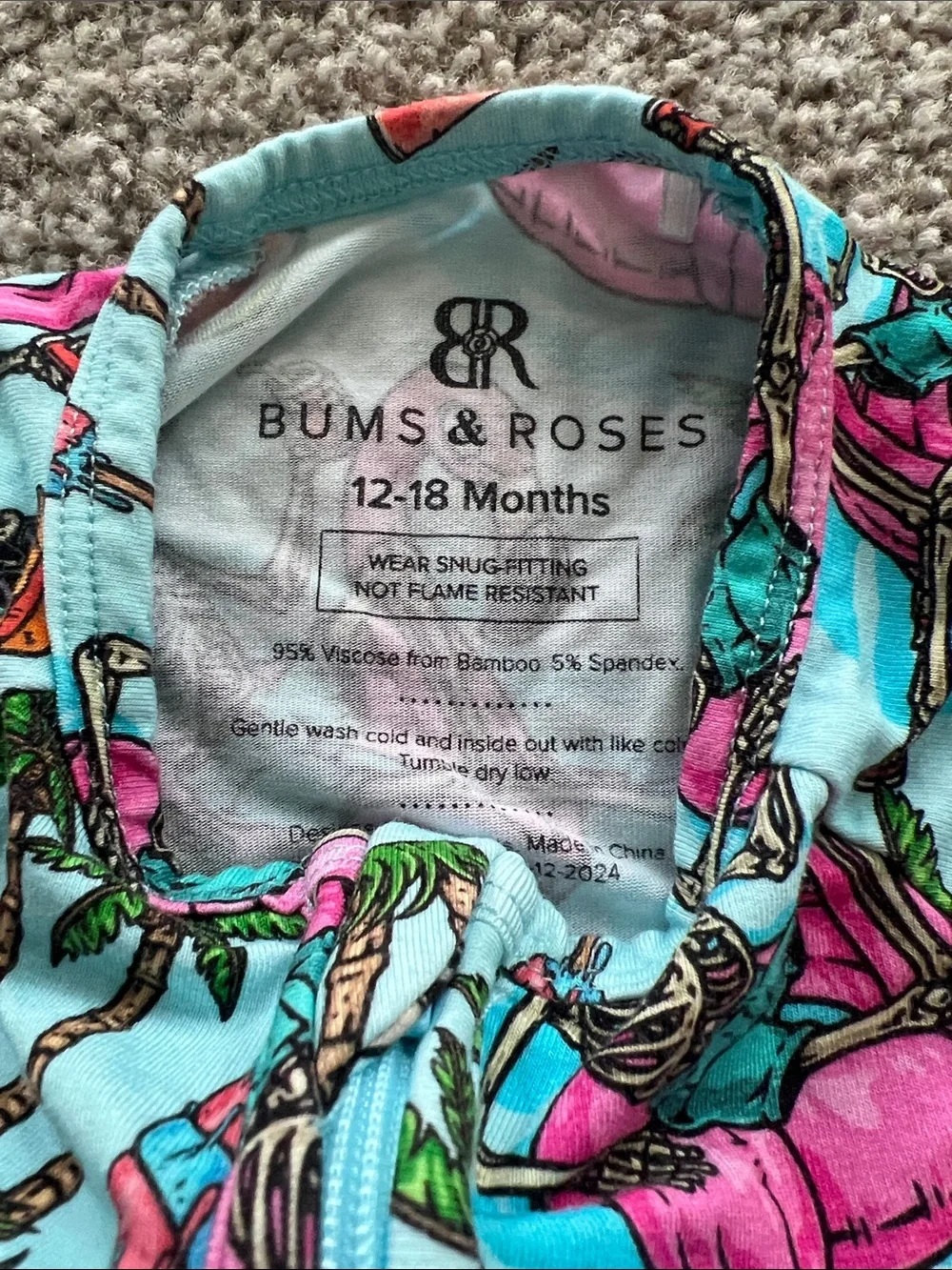 Bums and Roses flamingo pajamas
